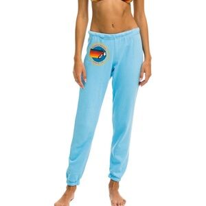 NWT AVIATOR NATION SWEATPANTS - SKY SIZE LARGE color sold out online